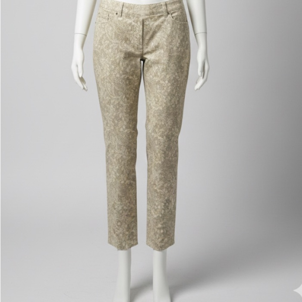 Chico’s Floral Neutral Pants • Size 0.5